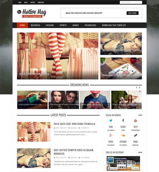 25+ Responsive Theme Free For Blogger 16