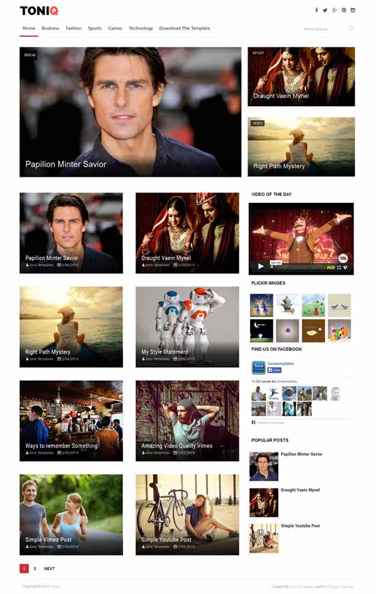 25+ Responsive Theme Free For Blogger 24