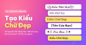 Kiểu Chữ Đẹp Facebook - Instagram 3