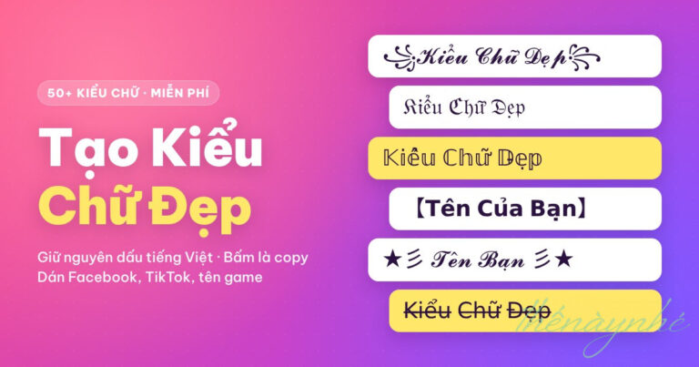 Kiểu Chữ Đẹp Facebook - Instagram 14